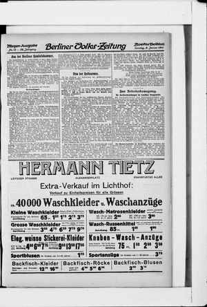 Berliner Volkszeitung vom 09.01.1910