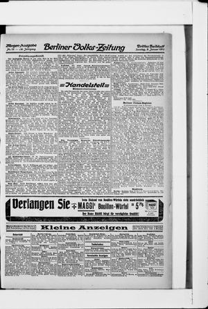 Berliner Volkszeitung vom 09.01.1910