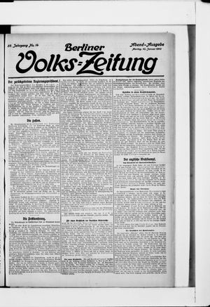 Berliner Volkszeitung vom 10.01.1910