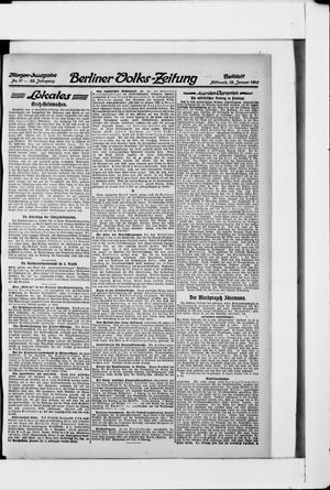 Berliner Volkszeitung vom 12.01.1910