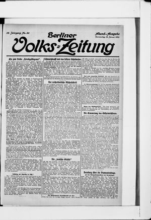 Berliner Volkszeitung vom 13.01.1910