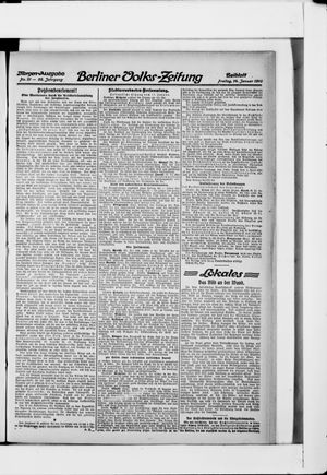 Berliner Volkszeitung vom 14.01.1910