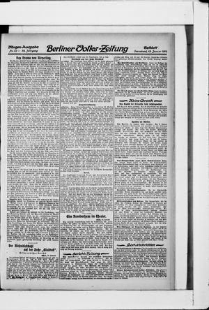 Berliner Volkszeitung vom 15.01.1910