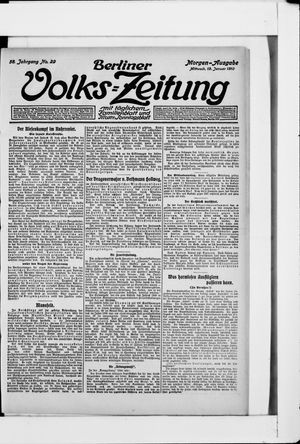 Berliner Volkszeitung vom 19.01.1910