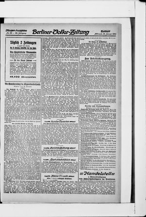 Berliner Volkszeitung on Jan 19, 1910
