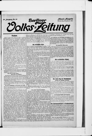 Berliner Volkszeitung vom 20.01.1910