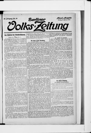 Berliner Volkszeitung vom 21.01.1910