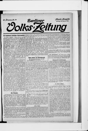Berliner Volkszeitung on Jan 24, 1910