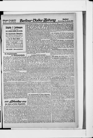Berliner Volkszeitung on Jan 27, 1910