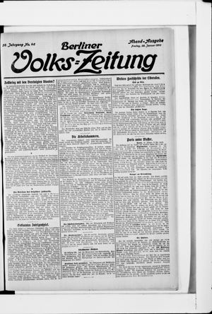 Berliner Volkszeitung vom 28.01.1910
