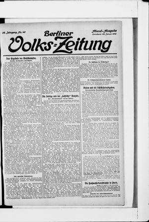 Berliner Volkszeitung vom 29.01.1910