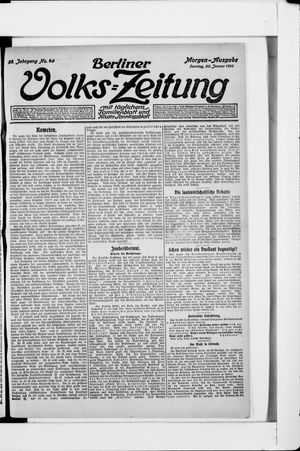 Berliner Volkszeitung vom 30.01.1910