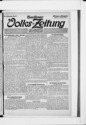 Berliner Volkszeitung vom 02.02.1910