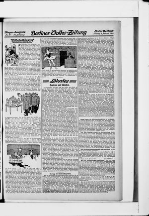Berliner Volkszeitung vom 06.02.1910