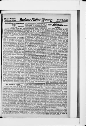 Berliner Volkszeitung vom 08.02.1910