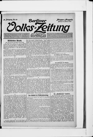 Berliner Volkszeitung vom 09.02.1910
