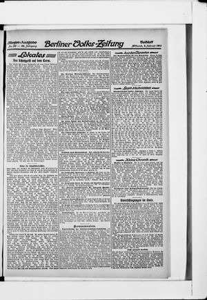 Berliner Volkszeitung vom 09.02.1910