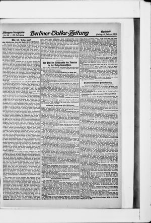 Berliner Volkszeitung vom 11.02.1910