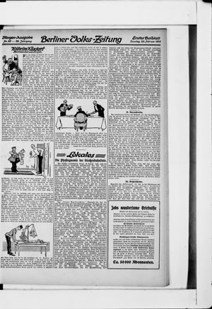 Berliner Volkszeitung vom 20.02.1910