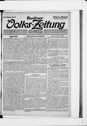 Berliner Volkszeitung vom 22.02.1910