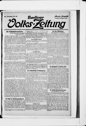 Berliner Volkszeitung vom 25.02.1910