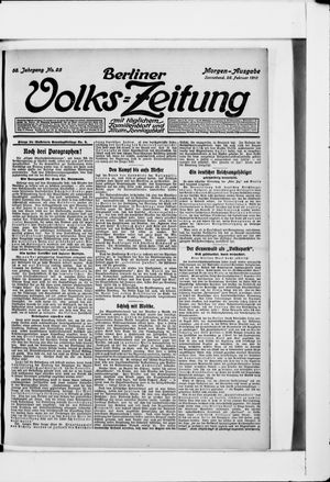 Berliner Volkszeitung vom 26.02.1910