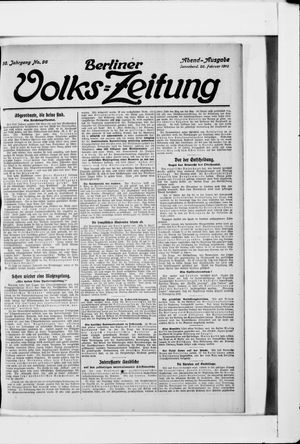 Berliner Volkszeitung vom 26.02.1910