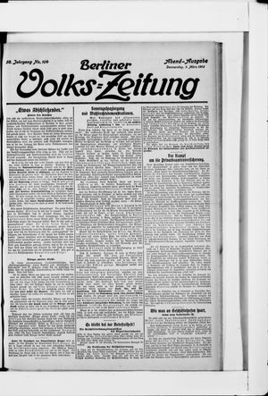 Berliner Volkszeitung vom 03.03.1910