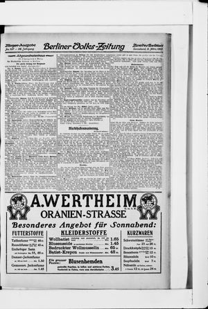 Berliner Volkszeitung vom 05.03.1910