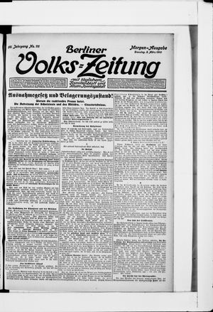 Berliner Volkszeitung vom 08.03.1910