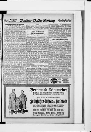 Berliner Volkszeitung vom 08.03.1910