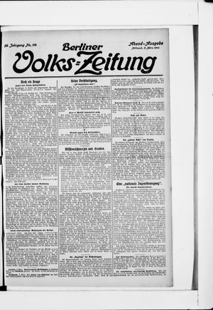 Berliner Volkszeitung vom 09.03.1910
