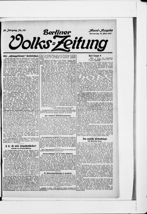 Berliner Volkszeitung vom 10.03.1910