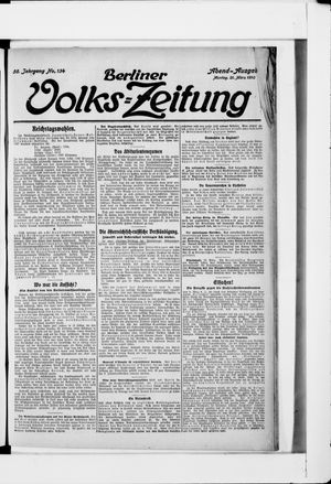 Berliner Volkszeitung vom 21.03.1910