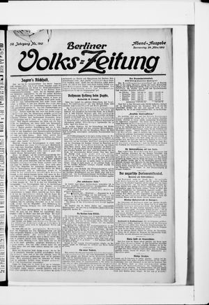 Berliner Volkszeitung vom 24.03.1910