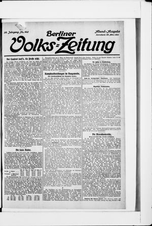 Berliner Volkszeitung vom 26.03.1910