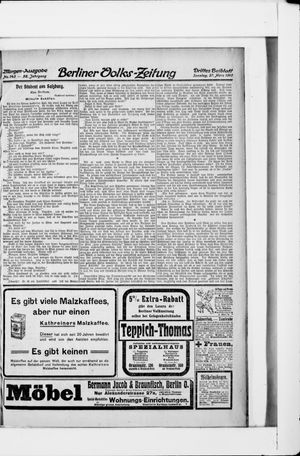 Berliner Volkszeitung on Mar 27, 1910