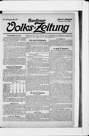 Berliner Volkszeitung vom 05.04.1910