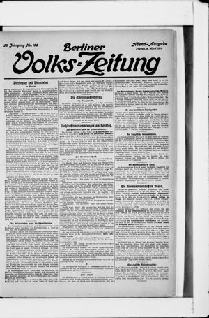 Berliner Volkszeitung vom 08.04.1910