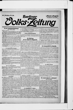 Berliner Volkszeitung vom 09.04.1910