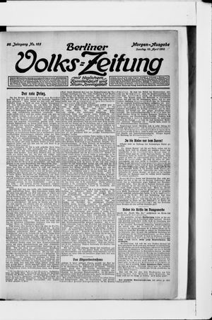 Berliner Volkszeitung on Apr 10, 1910
