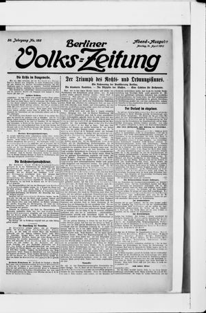 Berliner Volkszeitung vom 11.04.1910