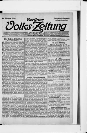 Berliner Volkszeitung vom 12.04.1910