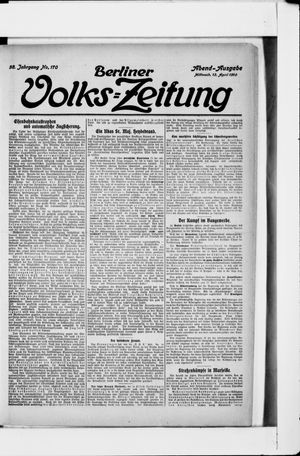 Berliner Volkszeitung vom 13.04.1910