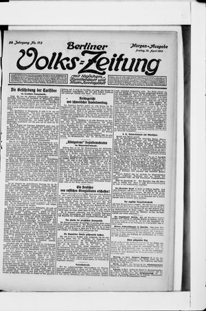 Berliner Volkszeitung vom 15.04.1910