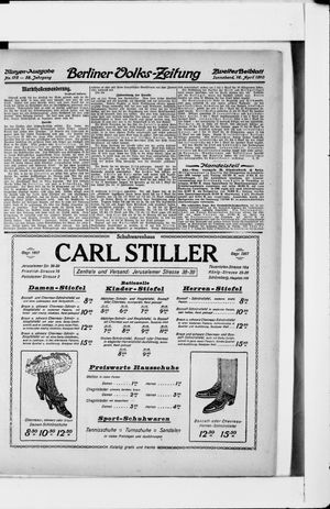 Berliner Volkszeitung on Apr 16, 1910