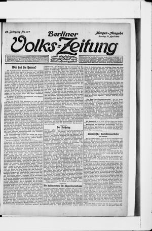 Berliner Volkszeitung on Apr 17, 1910