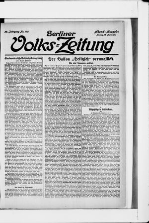 Berliner Volkszeitung on Apr 18, 1910