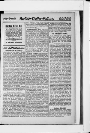 Berliner Volkszeitung vom 19.04.1910