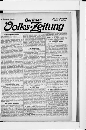 Berliner Volks-Zeitung vom 20.04.1910